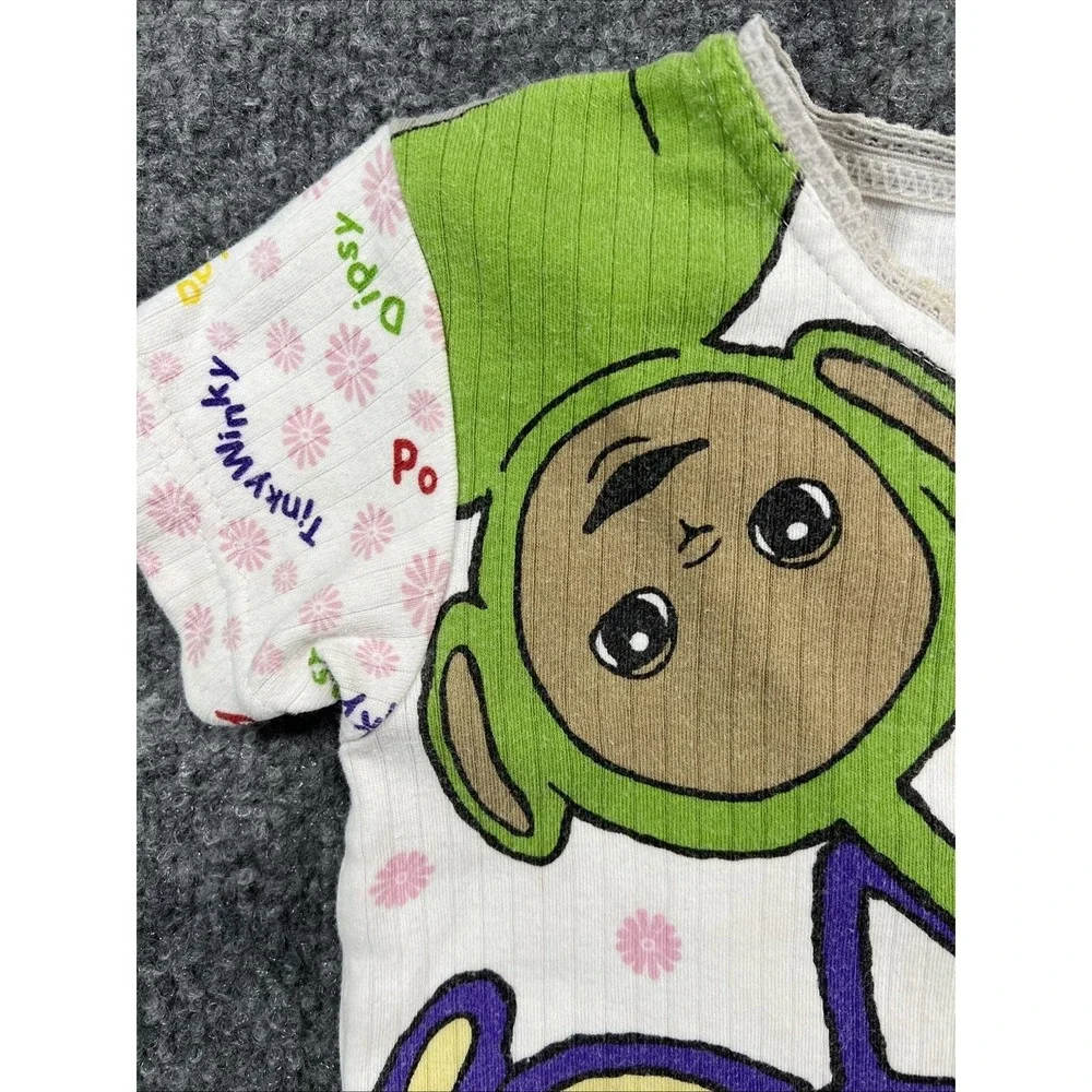 Vintage 1999 Teletubbies Ribbed Graphic T-Shirt - Kids Size 4 - Ragdoll / AME